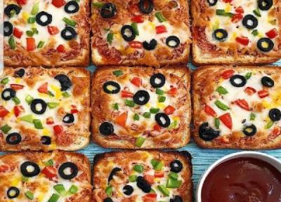 4 طرز تهیه پیتزا با نان تست سه سوته